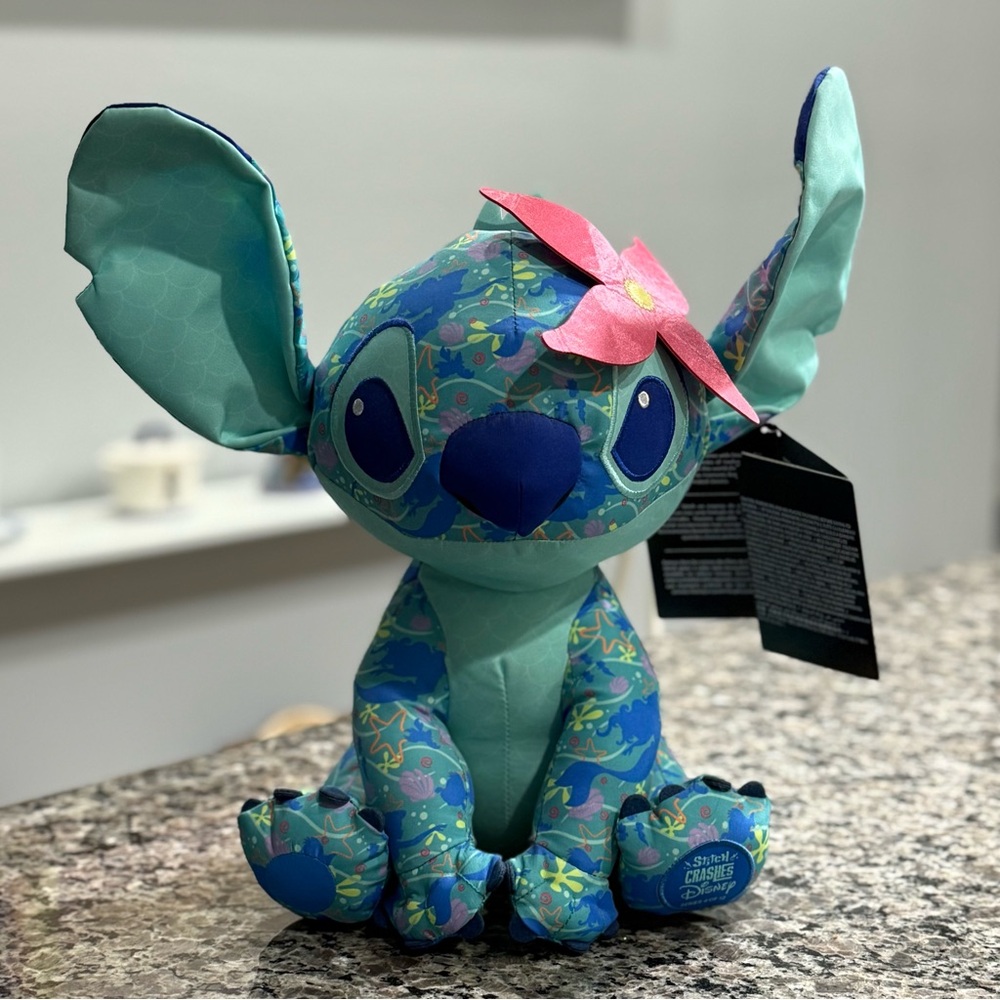 Stitch Crashes the The Little Mermaid Plush - #4 of 12 - Picture 4 of 9